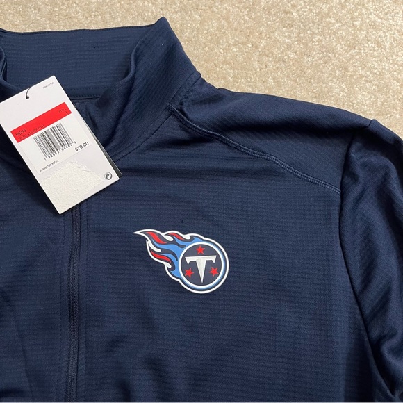 NEW Tennessee Titans Nike Shirt Mens Large Blue Long Sleeve NFL Pullover Casual - Picture 6 of 12
